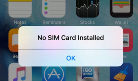 No SIM Card Error