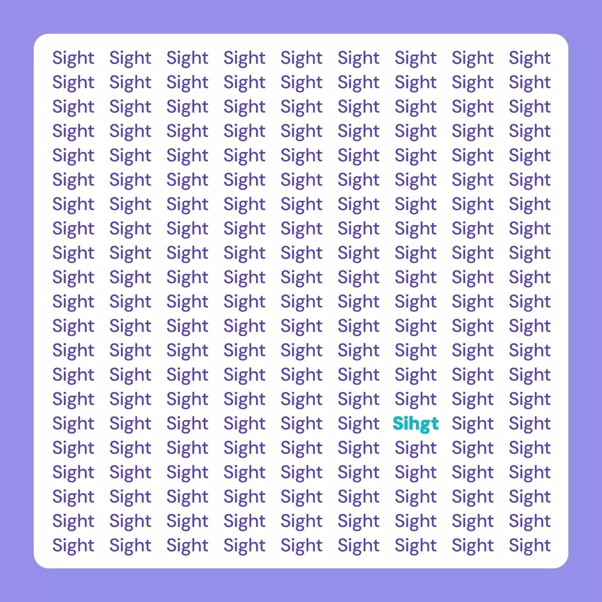 SIGHT