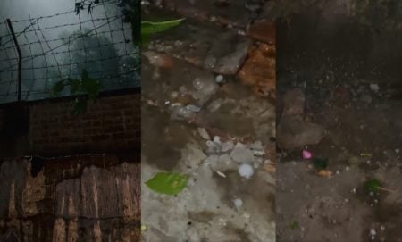 Heavy hailstorm