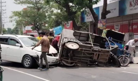 কালীগঞ্জ-নরসিংদী সড়কের বাইপাস মোড় যেন মরণফাঁদ