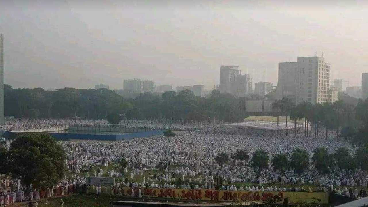 সোহরাওয়ার্দী উদ্যানে আলেম-ওলামাদের ঢল