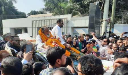 কাশিমপুর থেকে ১৭ বছর পর কারামুক্ত হলেন সাবেক উপমন্ত্রী পিন্টু