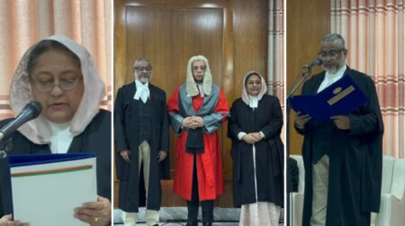 শপথ নিলেন আপিল বিভাগে