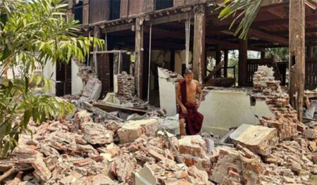 মিয়ানমারে ভূমিকম্পে মৃতের সংখ্যা বেড়ে ৬৯৪ মিয়ানমারে ভূমিকম্পে