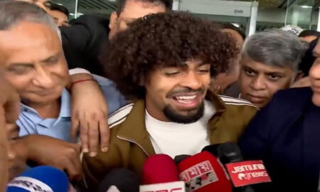 দেশে এসে উচ্ছ্বসিত হামজা, ভারতকে হারানোর আশাবাদ হামজা