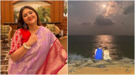 সৈকতে একান্ত সময় কাটাতে প্রেমিকের সঙ্গে স্বস্তিকা ! প্রেমিকের সঙ্গে স্বস্তিকা