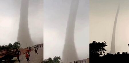 পদ্মায় ভয়াবহ টর্নেডো, ভিডিও ভাইরাল টর্নেডো