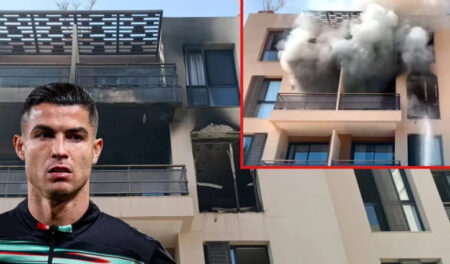 রোনালদোর হোটেল আগুন