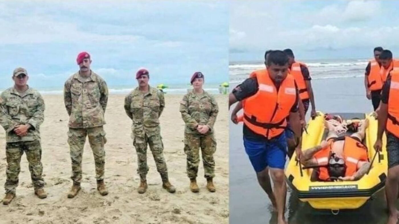কক্সবাজারে মার্কিন সেনাবাহিনী সদস্যরা