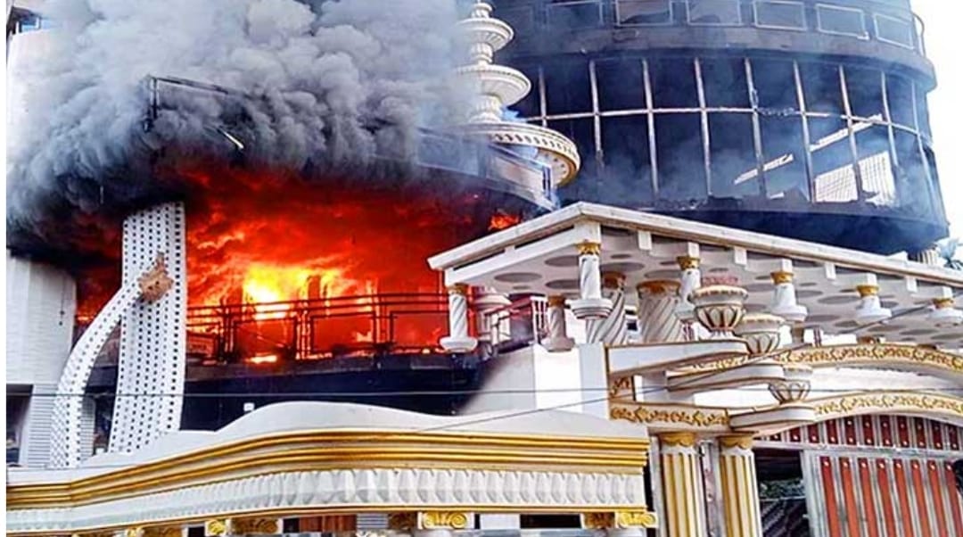 Fire at the leader's house