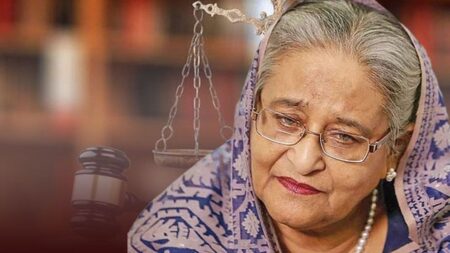 শেখ হাসিনাকে ট্রাইব্যুনালে হাজির