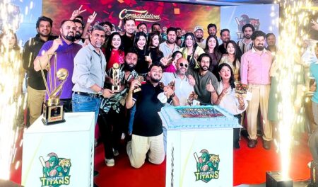 শোবিজ তারকাদের অংশগ্রহণে গিগাবাইট টাইটানস চ্যাম্পিয়ন সেলিব্রেশন নাইট অনুষ্ঠিত