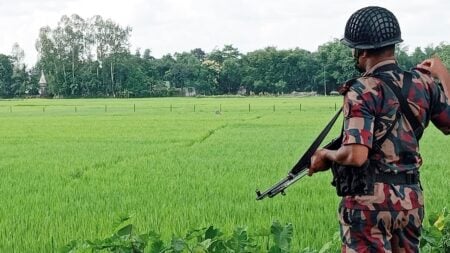 দিনাজপুর সীমান্ত দিয়ে নারী-শিশুসহ ২০ জনকে পুশইন দিনাজপুর সীমান্ত দিয়ে