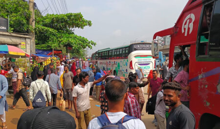 গাজীপুরের ২ মহাসড়কে যান চলাচল স্বাভাবিক 1399683309