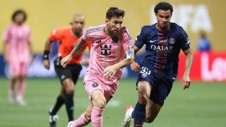 মেসিদের গোল বন্যায় ভাসিয়ে কোয়ার্টার ফাইনালে পিএসজি Messi