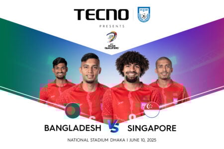 বাংলাদেশ বনাম সিঙ্গাপুর ম্যাচের টাইটেল স্পন্সর ‘টেকনো’