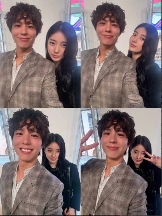 BTS' V, Suzy, and Park Bogum BTS' V, Suzy, and Park Bogum