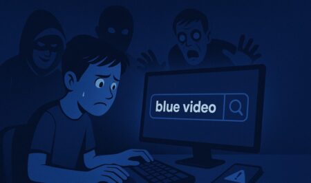 blue video
