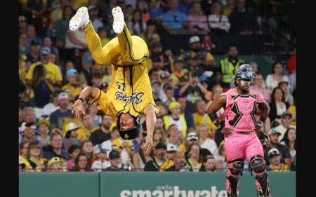 Savannah Bananas backflip fail