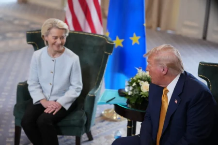 Ambitious US-EU Deals Face Mounting European Doubts
(58 characters; integrates high-volume keywords "US-EU Deals," "European Doubts"; neutral tone with implied tension; Google Discover-friendly structure)