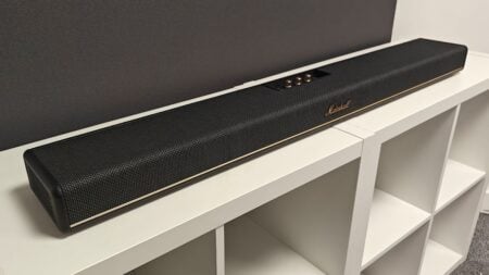 Marshall Heston 120 Review: Style Over Substance in Dolby Atmos Soundbar Debut marshall heston 120 review