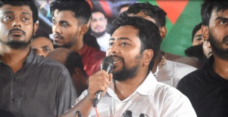 গোপালগঞ্জে আ. লীগের হামলা আমাদের দ্বিগুণ শক্তিশালী করেছে: নাহিদ ইসলাম Nahid speace