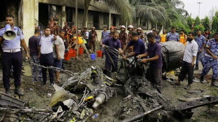 মাইলস্টোনে বিমান বিধ্বস্ত