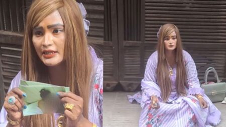 বিয়ের দাবিতে প্রেমিকের বাসার গেট ভাঙচুরের চেষ্টা অভিনেত্রী নুপুরের নুপুর