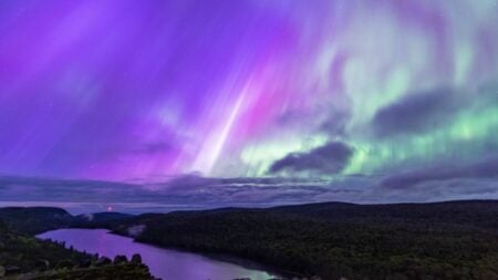 Massive Solar Storm Could Trigger Rare Auroras in U.S. Skies This Weekend solar storm