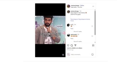 Arjun Kapoor’s Angry Expression Meme Explodes on Instagram: Behind the Viral Craze Arjun Kapoor viral meme