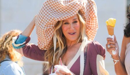 Sarah Jessica Parker Addresses Viral Cloud Hat From And Just Like That Sarah Jessica Parker cloud hat