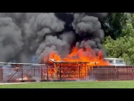 Fontana Fire: Video Footage Shows Heavy Smoke Fontana Fire: Video Footage Shows Heavy Smoke