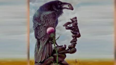 কাক নাকি মানুষের মুখ