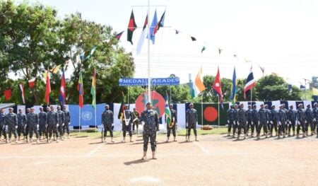 দক্ষিণ সুদানে জাতিসংঘ শান্তিরক্ষা পদক পেলেন নৌবাহিনীর ১৯৯ জন সদস্য