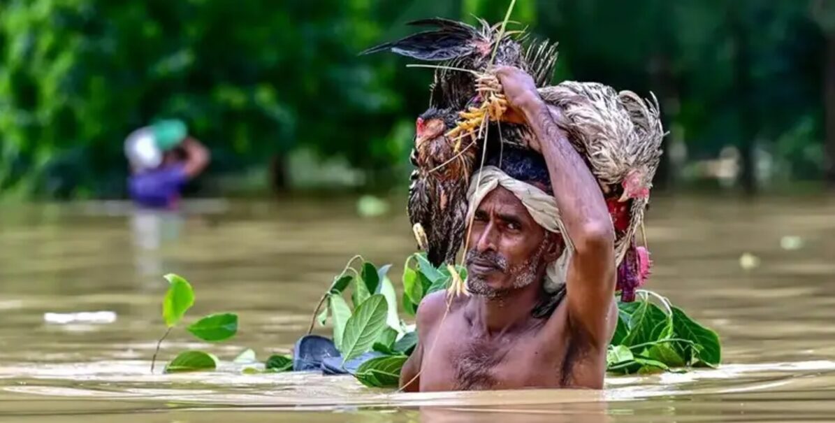 বন্যায় প্লাবিত