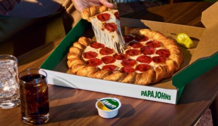 papa john’s free croissant pizza