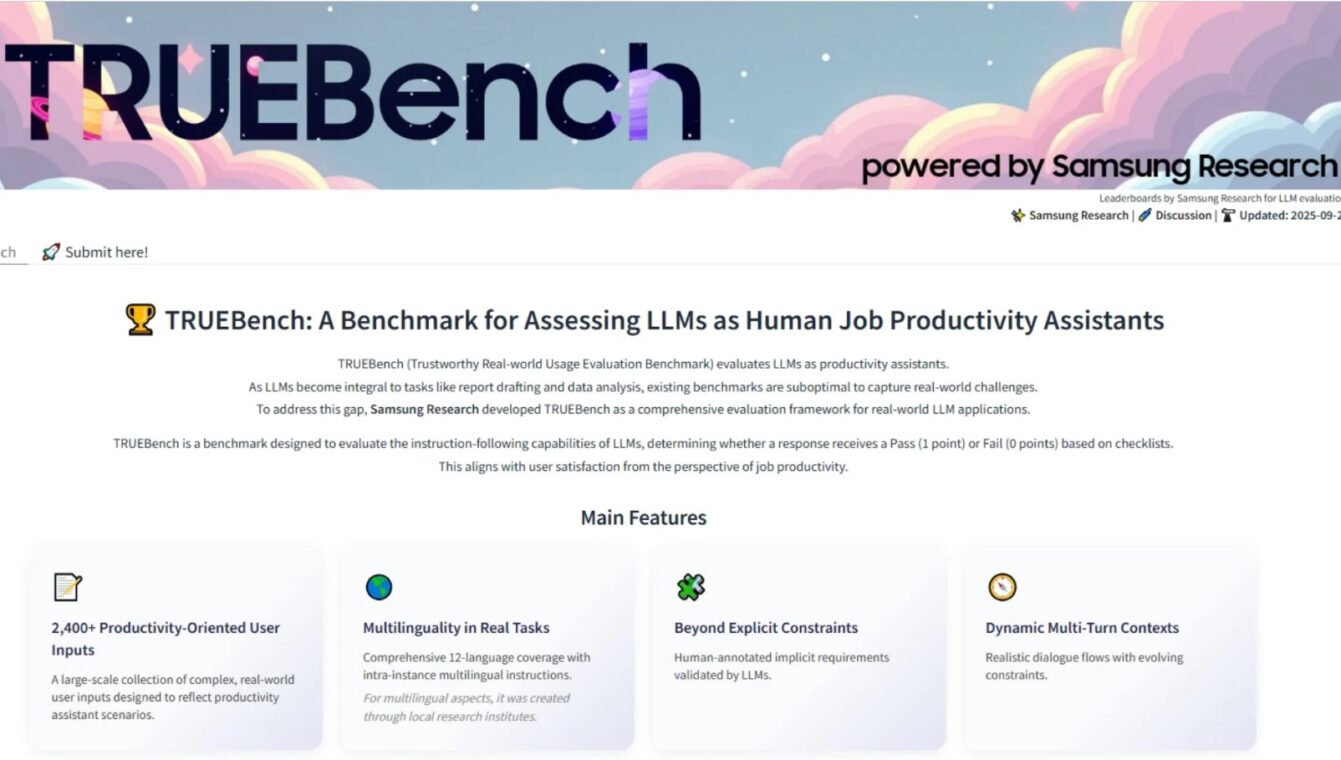 Samsung TRUEBench AI benchmark