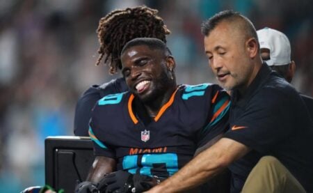 Tyreek Hill Injury Update: Viral Video Shows Smile During Cart-Off tyreek hill injury update: exactly what happened