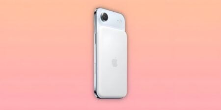 iPhone 17 Pro Max Shatters Records with Largest-Ever Battery Capacity Apple MagSafe Battery Pack attached to iPhone against pink gradient background.