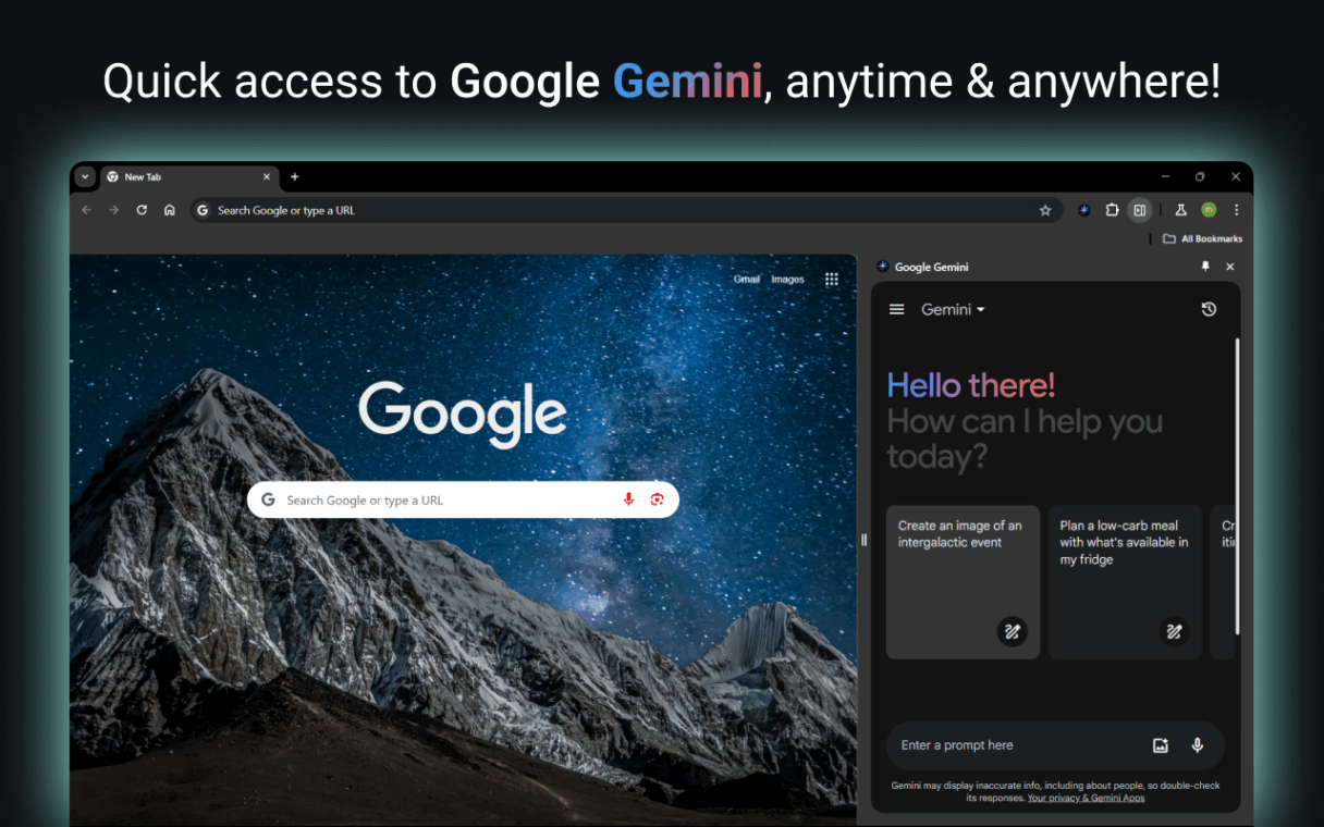 Gemini Chrome integration