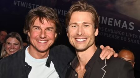Glen Powell Addresses Split, Reveals Tom Cruise Role