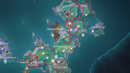 How to Find Genshin Impact's Frostlamp Flower Farm Route