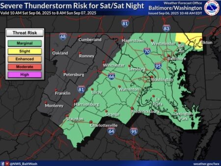Baltimore Weather Forecast: Severe Storms Expected Saturday Afternoon Weekend Cold Front Brings Scattered Storms to Baltimore Area