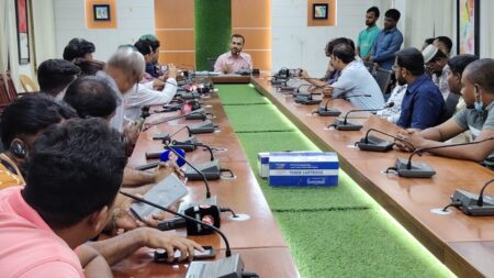 Kaligonj-Gazipur-Newly appointed UNO and ACLAND exchange views with journalists