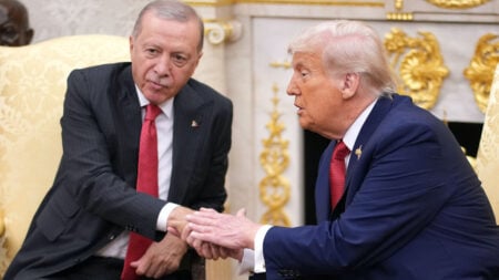 US Weighs Lifting Turkey’s F-35 Ban Ahead of Erdogan Visit Turkish President Recep Tayyip Erdogan Meets With Donald Trump At The White House