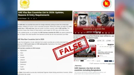 আরব আমিরাত বাংলাদেশের ওপর ভিসা নিষেধাজ্ঞা, গুজব বলে জানাল সরকার আরব আমিরাত ভিসা