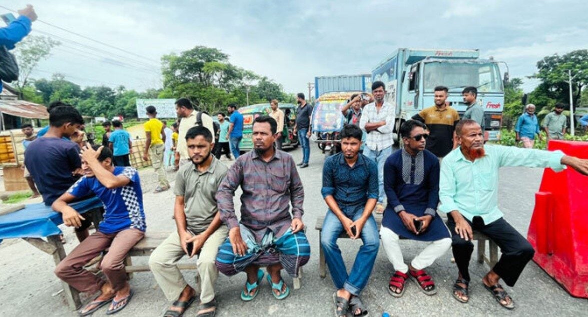 ঢাকা-সিলেট মহাসড়ক অবরোধ