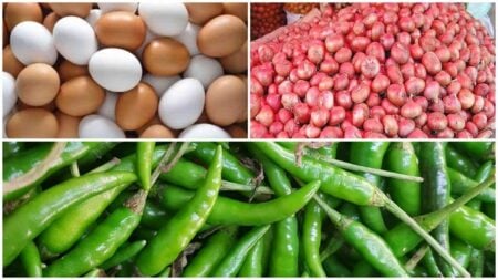 ডিম-পেঁয়াজ-কাঁচামরিচ আমদানি