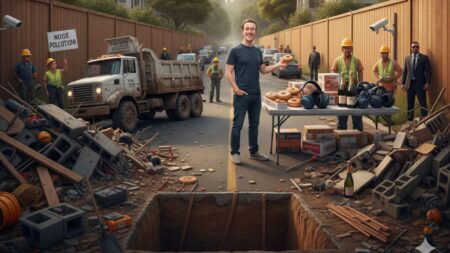 মার্ক জুকারবার্গের পড়শিদের উপহার, নির্মাণকাজের শব্দে বিরক্ত!