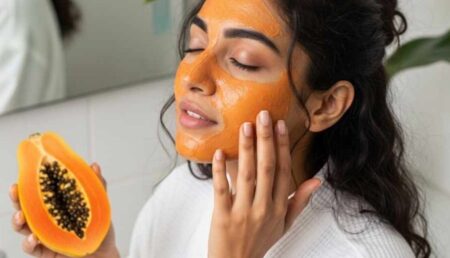 উজ্জ্বলতা, হালকা দাগ ও বয়সের ছাপ দূর করতে পাকা পেঁপের ব্যবহার পাকা পেঁপের ব্যবহার